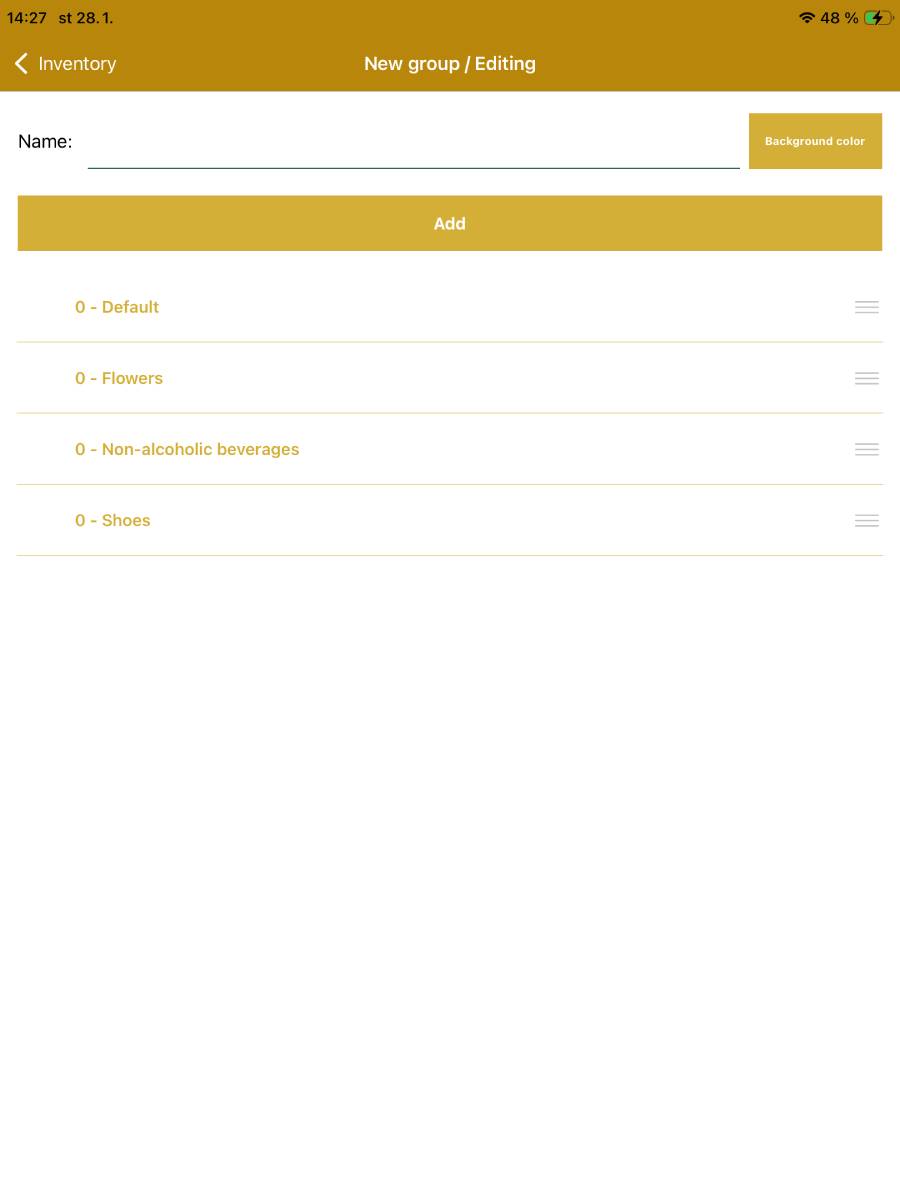 Creating a new inventory group and editing the group